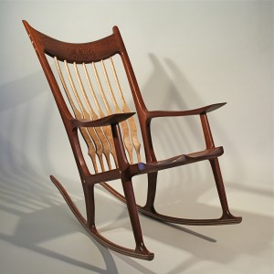 Rocking Chair, Sam Maloof Inspired, by Timothy's Woodworking